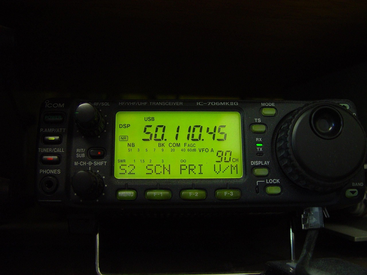 A ham radio transceiver